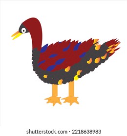 the beautiful illustration of duck