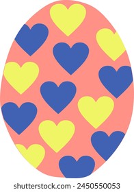 Beautiful illustration of Easter egg. Easter