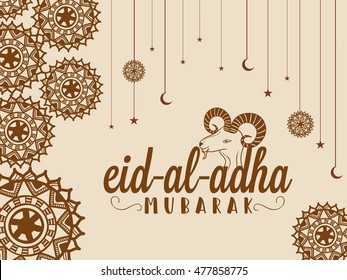 A beautiful illustration of eid-al-adha celebration background.