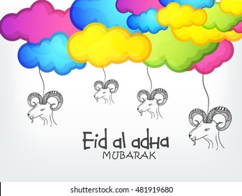 A beautiful illustration of eid-al-adha celebration background.
