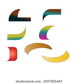 beautiful illustration gradient vector shape