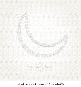 Beautiful illustration or greeting card for ramadan kareem, eps10 