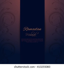 Beautiful illustration or greeting card for ramadan kareem, eps10 