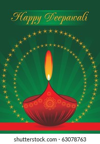beautiful illustration for happy deepavali
