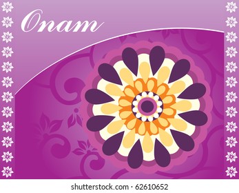 beautiful illustration for happy onam, wallpaper for onam