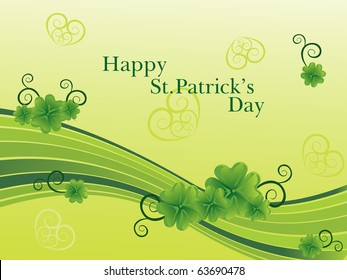 beautiful illustration for happy st. patrick's day