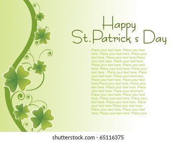 beautiful illustration for happy st patricks day