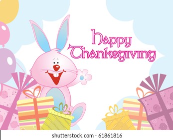 BEAUTIFUL ILLUSTRATION FOR HAPPY THANKSGIVING DAY
