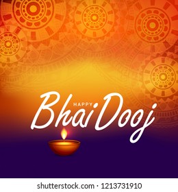 Beautiful illustration for indian festival of happy bhai dooj celebration. Beautiful illustration for indian festival of happy bhai dooj celebration.