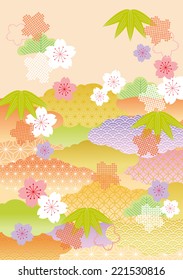 beautiful illustration of Japan