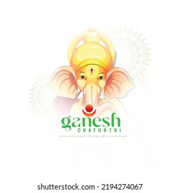 Beautiful illustration of LORD GANESHA for Ganesh Chaturthi ,festival of India 