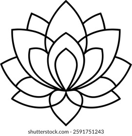 A beautiful illustration of a lotus flower surrounded by intricate mandala patterns, symbolizing peace, balance, and spirituality. This design blends floral elegance with geometric artistry, perfect 