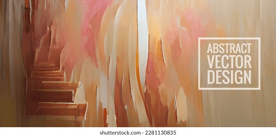 Beautiful illustration with minimalist marble abstract painting. Elegant marble texture. Art design. Vector drawing. Invitation card design. Horizontal banner.