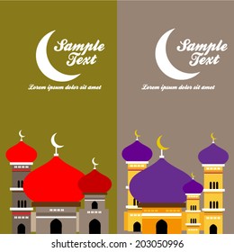 Beautiful illustration of Mosque 