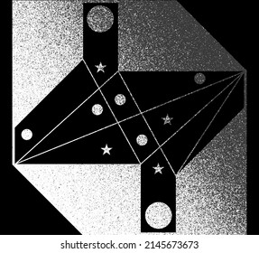 Beautiful illustration on the subject of astrology and esotericism	