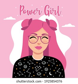 Beautiful illustration for women's day. Vector in EPS format.