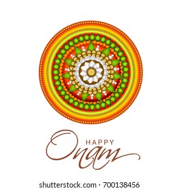 Beautiful Illustration,Greeting,Poster Or Banner Design For Festival Of Onam Celebration.

