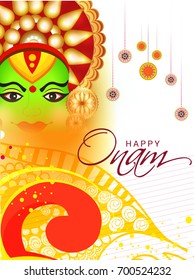 Beautiful Illustration,Greeting,Poster Or Banner Design For Festival Of Onam Celebration.