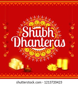 A beautiful illustration,poster or banner with golden shiny pot filled with gold coins of indian dhanteras diwali festival celebration background. Shubh dhanteras. A beautiful illustration,poster or banner with golden shiny pot filled with gold coins of indian dhanteras diwali festival celebration background. Shubh dhanteras.
