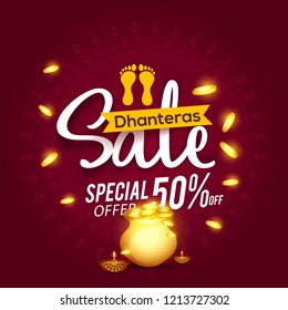 A beautiful illustration,poster or banner with golden shiny pot filled with gold coins of indian dhanteras diwali festival celebration background. Shubh dhanteras. A beautiful illustration,poster or banner with golden shiny pot filled with gold coins of indian dhanteras diwali festival celebration background. Shubh dhanteras.