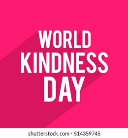 A beautiful illustration,poster or banner of world kindness day.