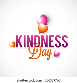 A beautiful illustration,poster or banner of world kindness day.