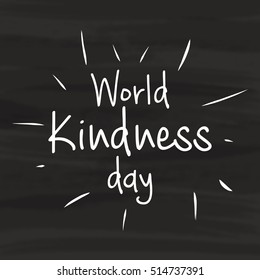A beautiful illustration,poster or banner of world kindness day.