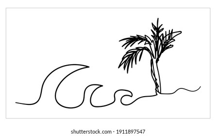 Hermoso vector de imagen de un salto de línea 