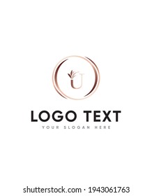 A beautiful and its incredibly versatile style decorative letter type U logo template, Vector logo for business and company identity