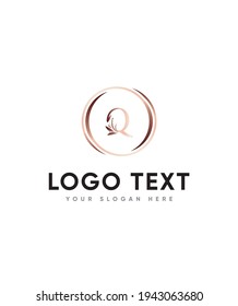 A beautiful and its incredibly versatile style decorative letter type Q logo template, Vector logo for business and company identity