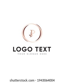 A beautiful and its incredibly versatile style decorative letter type P logo template, Vector logo for business and company identity