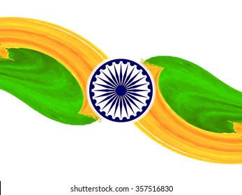 Beautiful Indian flag background design