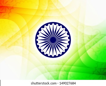 Beautiful Indian flag theme background design for Indian independence day. vector illustration