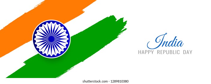 Beautiful Indian Flag Theme Banner Template Stock Vector (Royalty Free ...