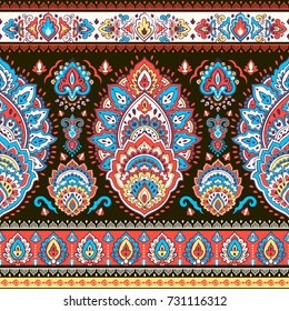 Beautiful Indian Indian mandala. Vector Henna tattoo style. Can be used for textile, greeting business card background, coloring book, phone case print