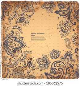 Beautiful Indian paisley ornament for your business
