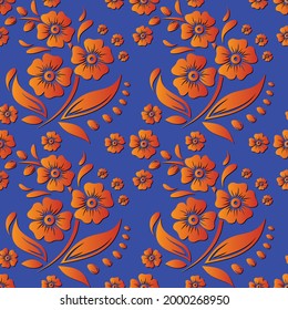 Schönes indisches Muster ohne Nahtlose Muster  