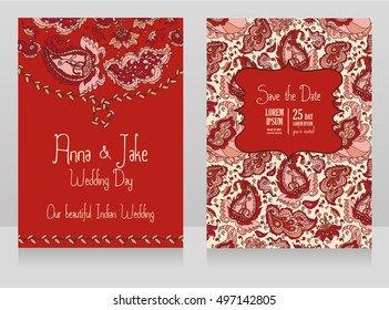 Beautiful indian wedding design, vector illustration