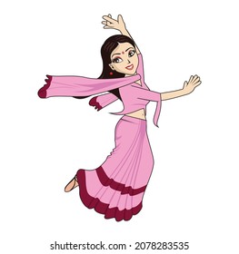 Beautiful indian women character design illustration vector eps format , suitable for your design needs, logo, illustration, animation, etc.