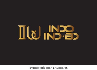 Beautiful indo ind bd  typography text.