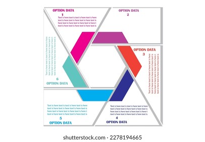 Beautiful infographic template for cycling diagrams, graphs, presentations and round charts, business