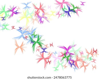 Beautiful insects isolated on white background. Color flying butterflies seamless pattern. 