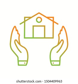 Beautiful Insurance Vector line icon