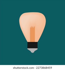 Schöner Innenbeleuchtungsvektor, Bulb-Kollektion und weicher Hintergrund. Lichtgrafik.