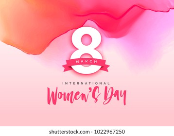 beautiful international women's day greeting background