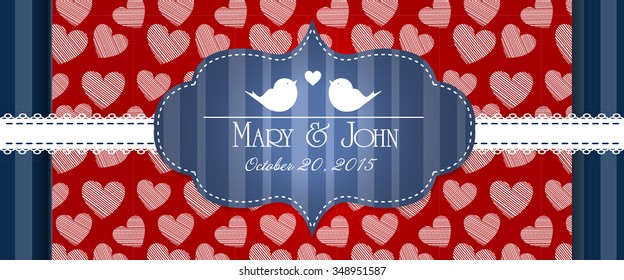 Beautiful invitation card. eps10