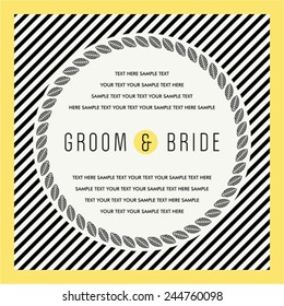 Beautiful invitation card. Vector illustration