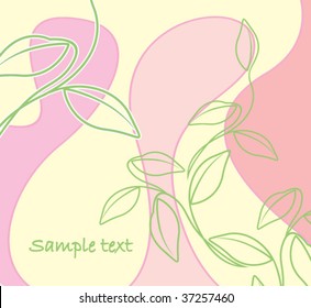 beautiful invitation postcard