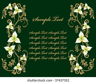 beautiful invitation postcard