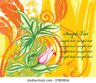 beautiful invitation postcard